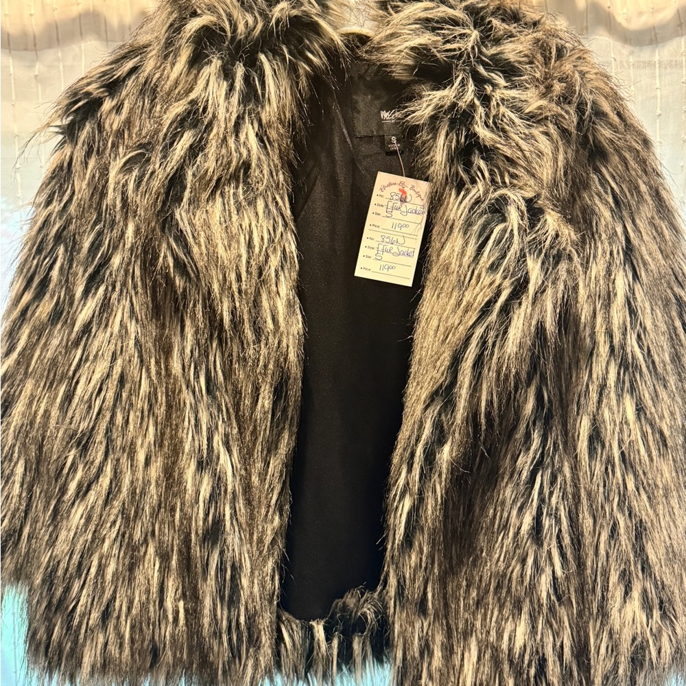 Vintage missimo faux fur jacket